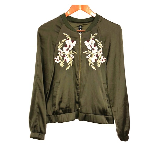 Design Lab Lord & Taylor Jackets & Blazers - DESIGN LAB Embroidered Bomber